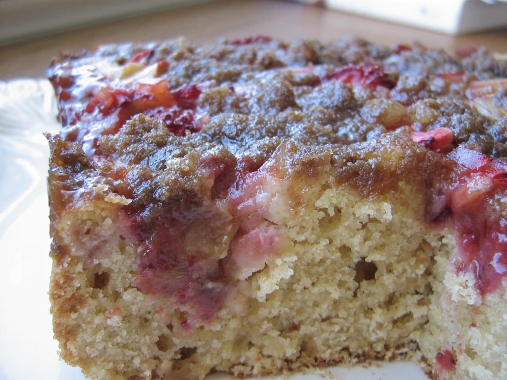 Rhubarb Coffee Cake - Scranton Seahorse Inn